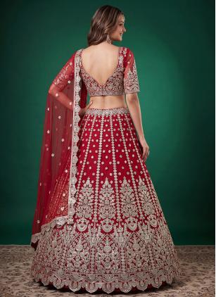 
                      Ceremonial Red Dori Work Designer Lehenga Choli
