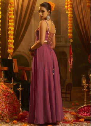 
                      Festival Pink Georgette Casual Kurti