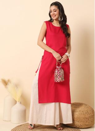
                      Rani Plain Designer Kurti for Party