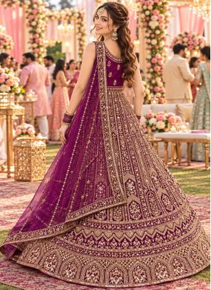 
                      Net Beads Work Readymade Lehenga Choli