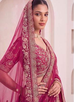 Rani Bridal Beads Silk Designer Lehenga Choli - 2