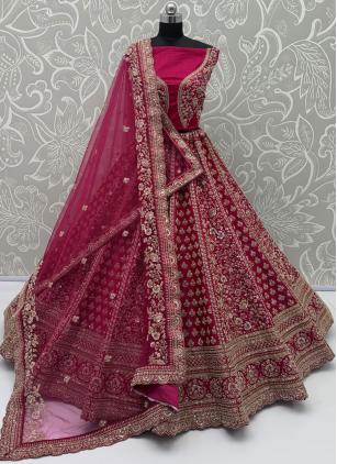 Rani Bridal Beads Silk Designer Lehenga Choli - 3