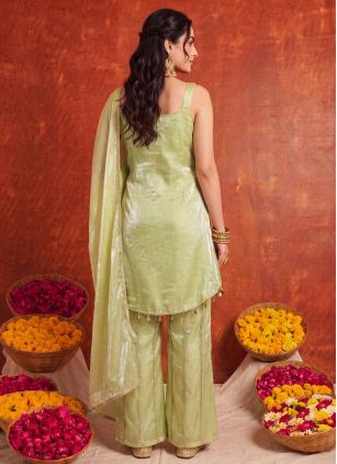 
                      Sea Green Lace Trendy Salwar Kameez