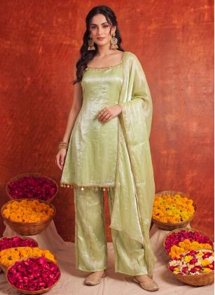 
                      Sea Green Lace Trendy Salwar Kameez